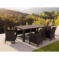 California Extendable Dining Set 9 Piece Brown ISP8066S-BR - 3