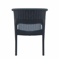 Panama Wickerlook Resin Dining Armchair Rattan Gray ISP808-DG - 4