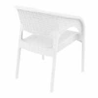 Panama Wickerlook Resin Dining Armchair White ISP808-WH - 1