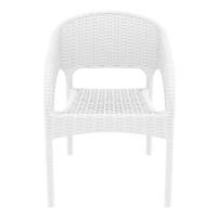 Panama Wickerlook Resin Dining Armchair White ISP808-WH - 2