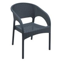 Panama Wickerlook Bistro Set 3 Piece Rattan Gray ISP8081S-DG - 1