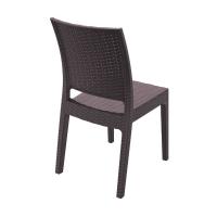 Florida Resin Wickerlook Dining Chair Brown ISP816-BR - 1