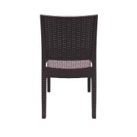 Florida Resin Wickerlook Dining Chair Brown ISP816-BR - 4