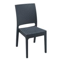 Florida Resin Wickerlook Dining Chair Rattan Gray ISP816-DG