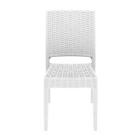 Florida Resin Wickerlook Dining Chair White ISP816-WH - 2