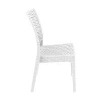 Florida Resin Wickerlook Dining Chair White ISP816-WH - 3