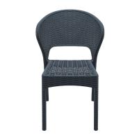 Daytona Wickerlook Resin Dining Chair Rattan Gray ISP818-DG - 2