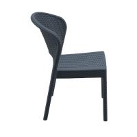 Daytona Wickerlook Resin Dining Chair Rattan Gray ISP818-DG - 3