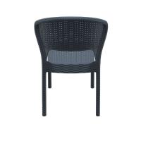 Daytona Wickerlook Resin Dining Chair Rattan Gray ISP818-DG - 4