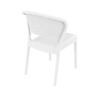 Daytona Wickerlook Resin Dining Chair White ISP818-WH - 1