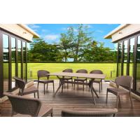 Daytona Rectangle Dining Set 9 Piece Rattan Gray ISP8184S-DG - 3