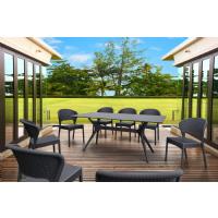 Daytona Rectangle Dining Set 9 Piece Rattan Gray ISP8184S-DG - 4