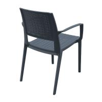 Capri Resin Wickerlook Arm Chair Rattan Gray ISP820-DG - 1