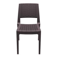 Verona Resin Wickerlook Dining Chair Brown ISP830-BR - 2