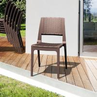 Verona Resin Wickerlook Dining Chair Brown ISP830-BR - 5