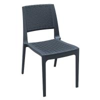 Verona Resin Wickerlook Dining Chair Rattan Gray ISP830-DG