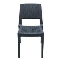 Verona Resin Wickerlook Dining Chair Rattan Gray ISP830-DG - 2