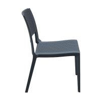 Verona Resin Wickerlook Dining Chair Rattan Gray ISP830-DG - 3