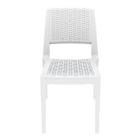 Verona Resin Wickerlook Dining Chair White ISP830-WH - 2
