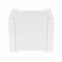 Monaco Wickerlook Club Chair White with Cushion ISP831-WH - 5
