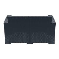 Monaco Wickerlook Loveseat Rattan Gray with Cushion ISP832-DG - 4