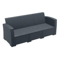 Monaco Wickerlook Sofa XL Rattan Gray with Cushion ISP833-DG - 1