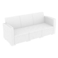Monaco Wickerlook Sofa XL White with Cushion ISP833-WH - 1