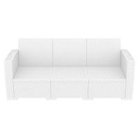 Monaco Wickerlook Sofa XL White with Cushion ISP833-WH - 2