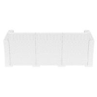 Monaco Wickerlook Sofa XL White with Cushion ISP833-WH - 3