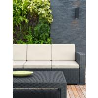 Monaco Wickerlook Sofa XL Rattan Gray with Cushion ISP833-DG - 9