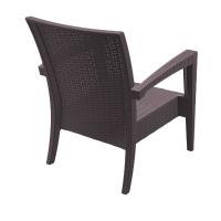 Miami Resin Wickerlook Club Chair Brown ISP850-BR - 2