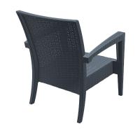 Miami Resin Wickerlook Club Chair Rattan Gray ISP850-DG - 2