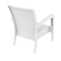 Miami Resin Wickerlook Club Chair White ISP850-WH - 2