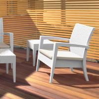 Miami Resin Wickerlook Club Chair White ISP850-WH - 6