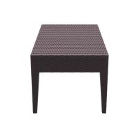 Miami Rectangle Resin Wickerlook Coffee Table Brown ISP855-BR - 2