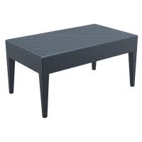 Miami Rectangle Resin Wickerlook Coffee Table Rattan Gray ISP855-DG