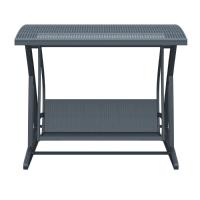 Hawaii Wickerlook Patio Swing with Sunbrella Cushions Rattan Gray ISP862-DG - 2