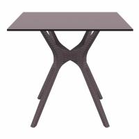 Ibiza Square Dining Table 31 inch Brown ISP863-BR - 1