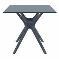 Ibiza Square Dining Table 31 inch Rattan Gray ISP863-DG - 2