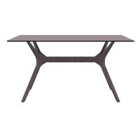 Ibiza Rectangle Dining Table 55 inch Brown ISP864-BR - 1
