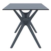 Ibiza Rectangle Dining Table 55 inch Rattan Gray ISP864-DG - 2