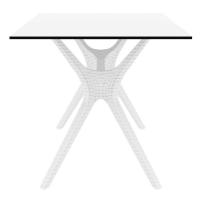 Ibiza Rectangle Dining Table 55 inch White ISP864-WH - 2