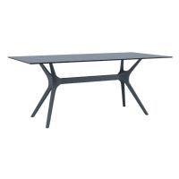 Ibiza Rectangle Dining Table 71 inch Rattan Gray ISP865-DG