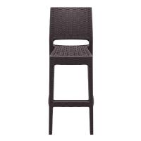 Jamaica Wickerlook Resin Bar Chair Brown ISP866-BR - 2