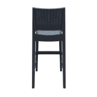 Jamaica Wickerlook Resin Bar Chair Rattan Gray ISP866-DG - 4