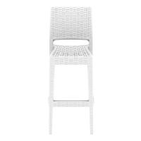 Jamaica Wickerlook Resin Bar Chair White ISP866-WH - 2