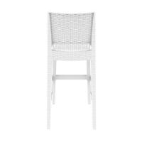 Jamaica Wickerlook Resin Bar Chair White ISP866-WH - 4