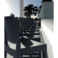 Jamaica Wickerlook Resin Bar Chair White ISP866-WH - 13