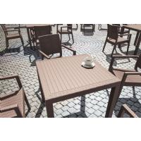 Orlando Wickerlook Square Dining Table Rattan Gray 31 inch. ISP875-DG - 2