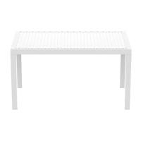 Orlando Wickerlook Rectangle Dining Table White 55 inch. ISP878-WH - 1